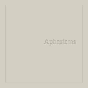 Buy Aphorisms by Graham Lambkin on vinyl